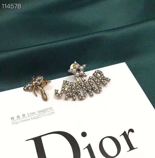 Dior飾品 迪奧經典熱銷款個性密蜂耳釘耳環  zgd1148